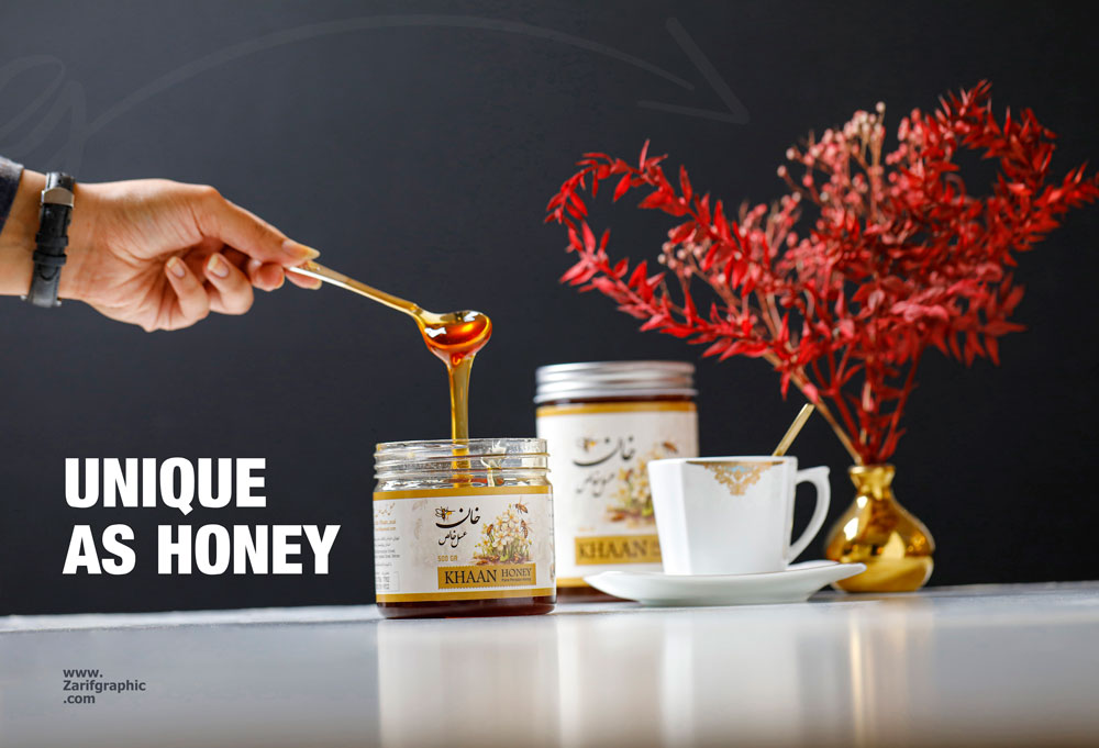 zarifgraphic Honey label design